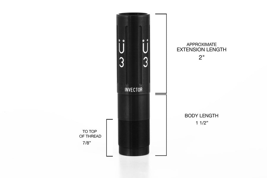 Browning INVECTOR choke tube, 12 gauge choke tube, Featherlite Competition Choke Tube, muller choke tube, Shotgun choke tube, hunting choke tube, competitive shooting choke tube, skeet shooting choke tube, trap shooting choke tube, clay shooting choke tube
