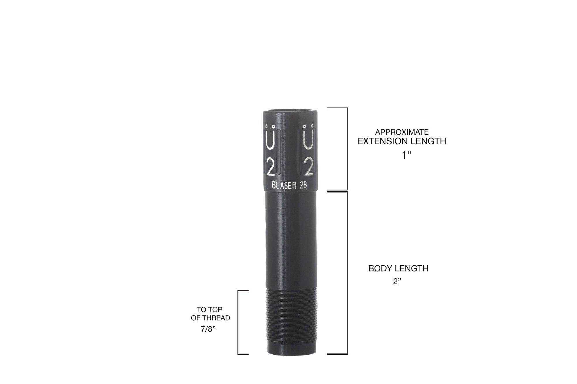 BLASER choke tube, 28 gauge choke tube, featherlite choke tube, competition choke tube, muller choke tube, Shotgun choke tube, hunting choke tube, competitive shooting choke tube, skeet shooting choke tube, trap shooting choke tube, clay shooting choke tube