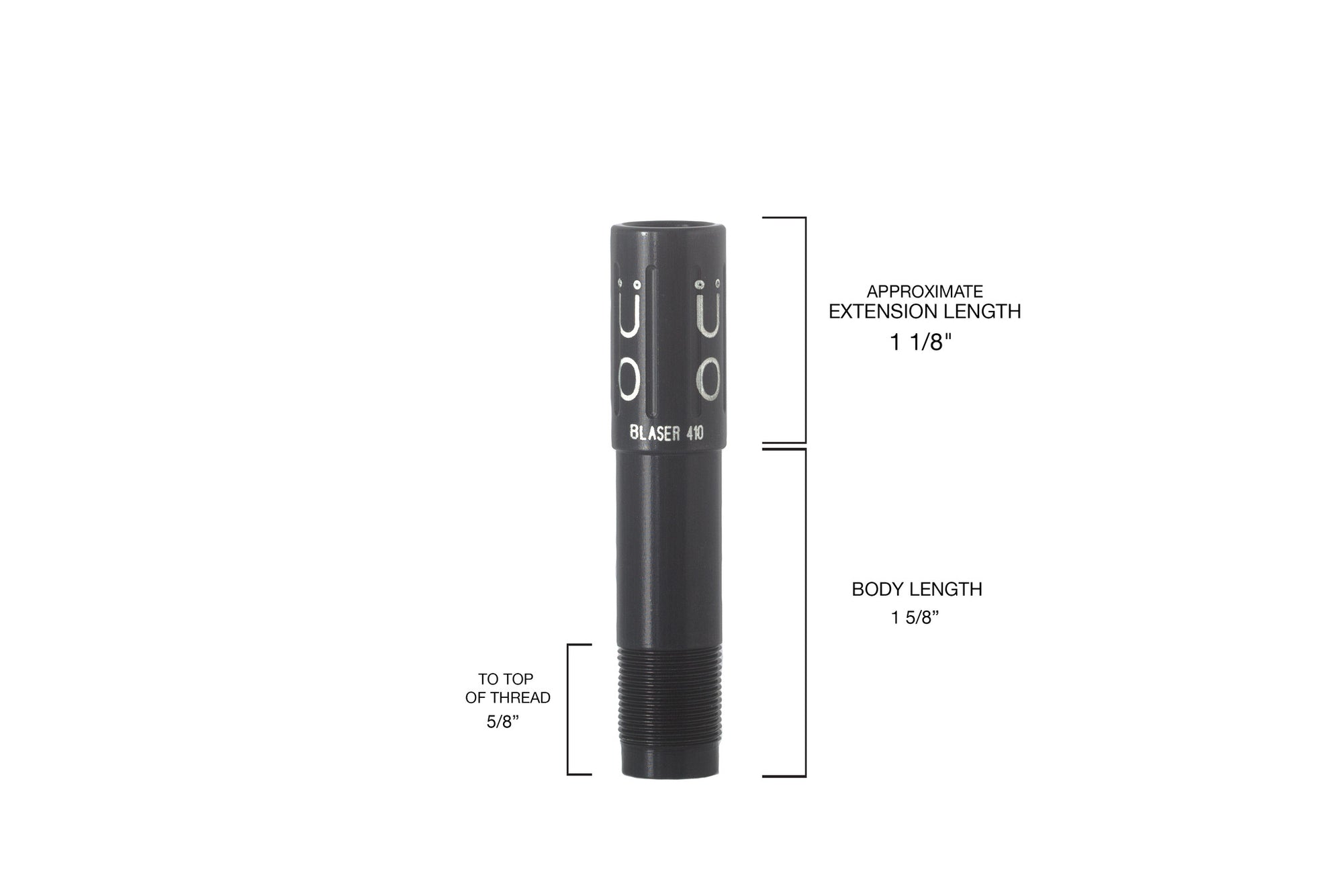 BLASER Choke Tube, 410 gauge choke tube, featherlite choke tube, competition choke tube, muller choke tube, Shotgun choke tube, hunting choke tube, competitive shooting choke tube, skeet shooting choke tube, trap shooting choke tube, clay shooting choke tube
