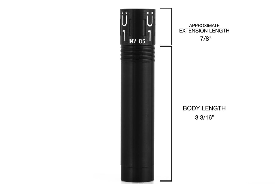 Browning 725 choke tube, A5 INVECTOR DS choke tube, 12 gauge choke tube, Featherlite Competition Choke Tube, muller choke tube, Shotgun choke tube, hunting choke tube, competitive shooting choke tube, skeet shooting choke tube, trap shooting choke tube, clay shooting choke tube 