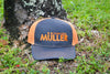 *CAP* Orange Muller Chokes Shotgunning Cap. Front: Orange Logo, Back: Orange Mesh