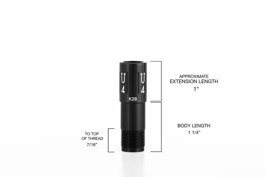 Krieghoff K28 choke tube, 28 gauge choke tube, featherlite choke tube, competition choke tube, muller choke tube, Shotgun choke tube, hunting choke tube, competitive shooting choke tube, skeet shooting choke tube, trap shooting choke tube, clay shooting choke tube 